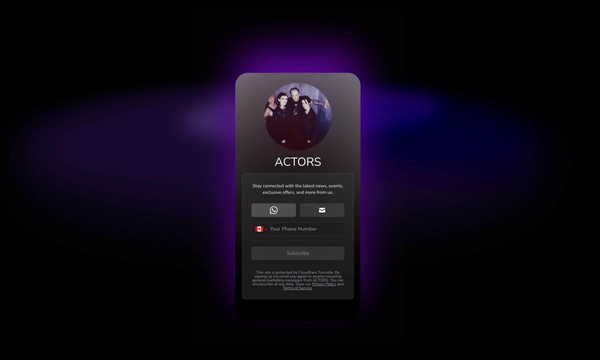 Customizable fan intake page